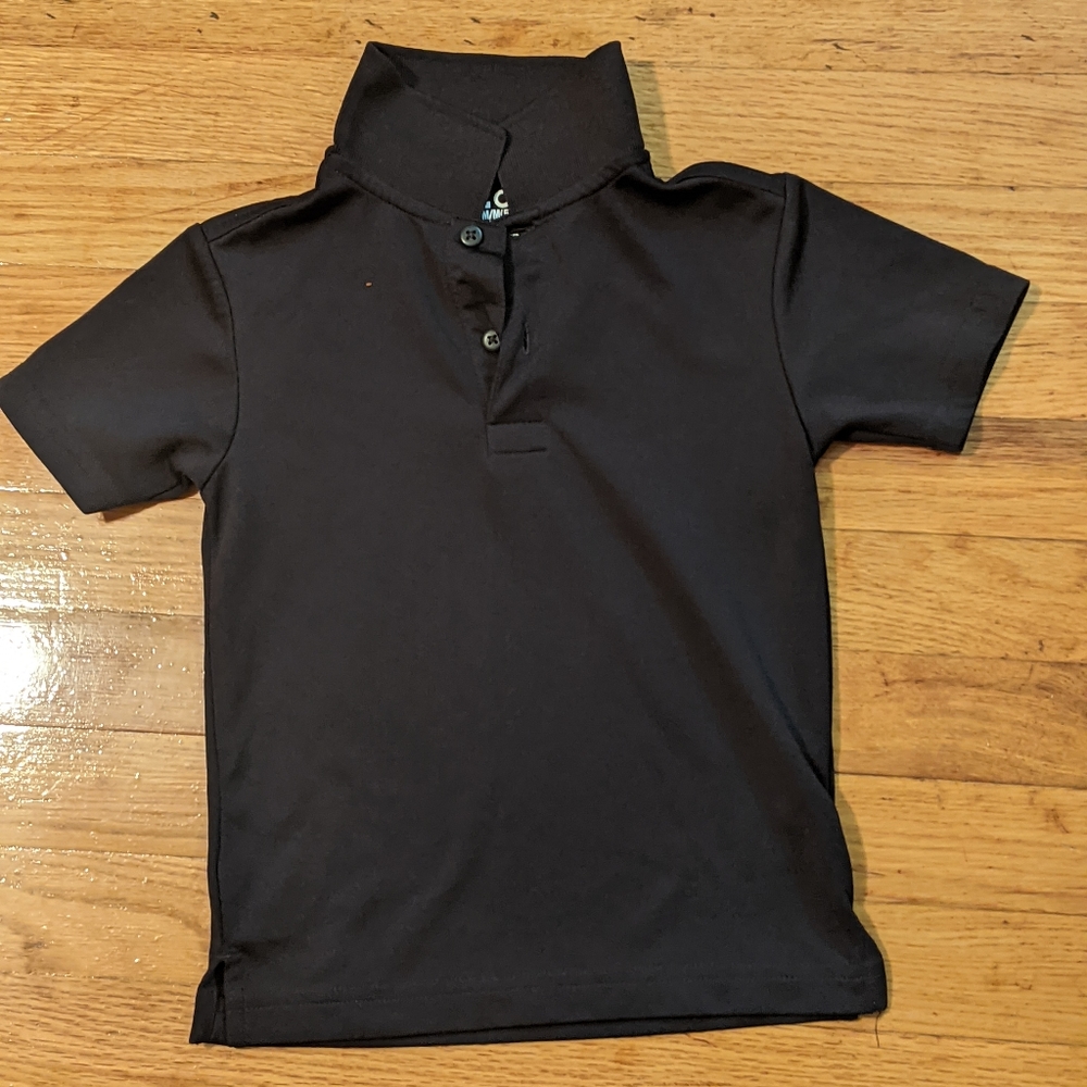 Boys black polo shirt